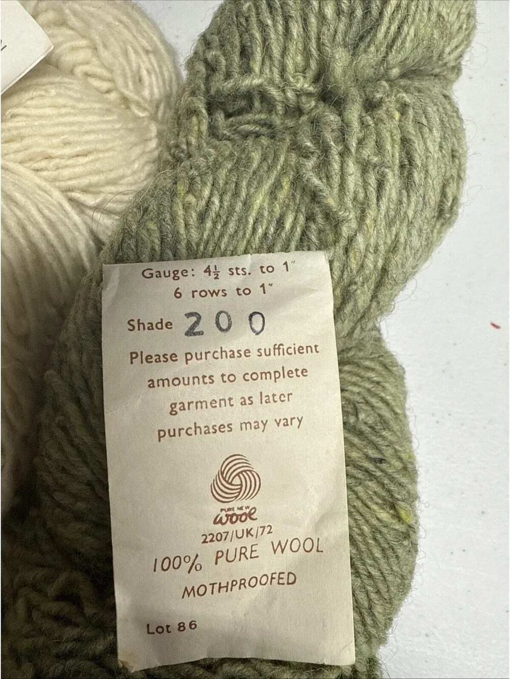 Tahki Imports Designer Homespun Tweed Yarn Pure Wool Mixed Color 2 Skein